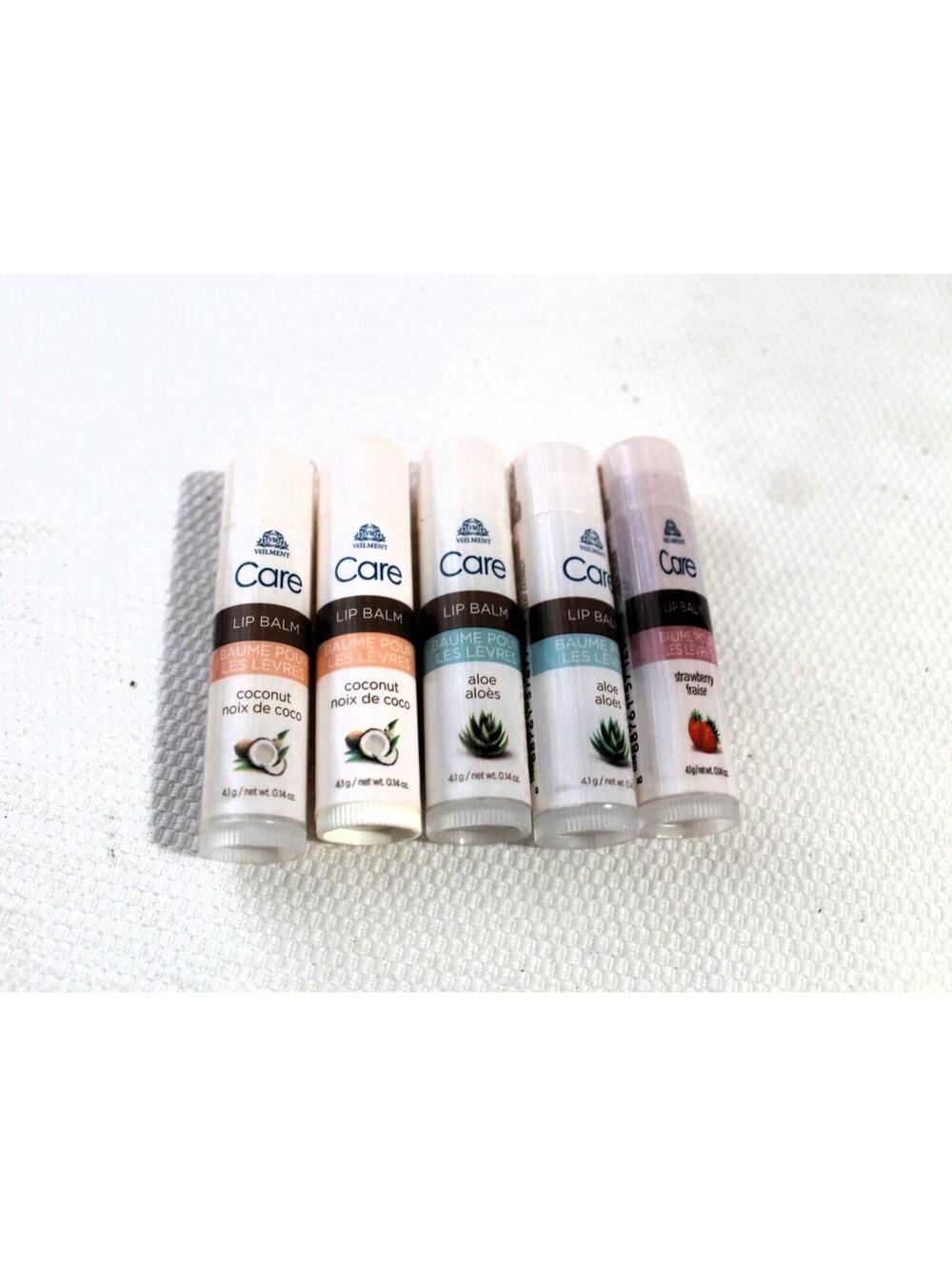 Lot of 5 Assorted Avon Veilment Care Lip Balms, New Sealed, FREE SHIPPING